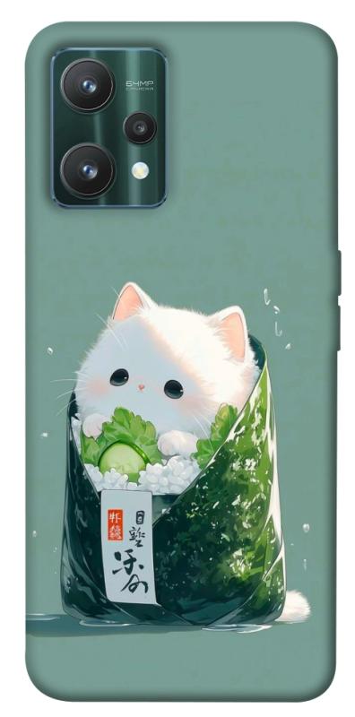 Чехол itsPrint Cat onigiri для Realme 9 Pro, еда, купить оптом с доставкой