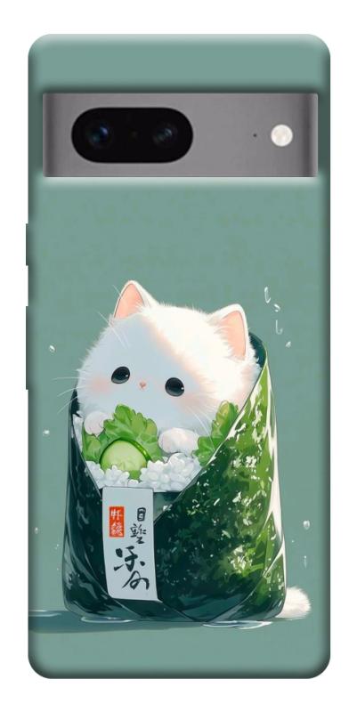 Чехол itsPrint Cat onigiri для Google Pixel 7, еда, купить оптом с доставкой
