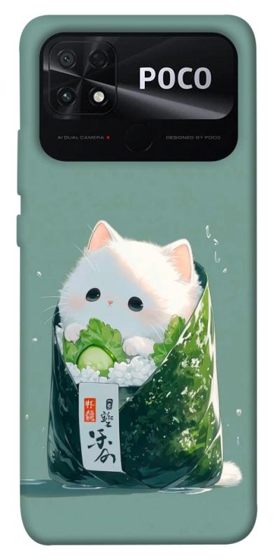Чехол itsPrint Cat onigiri для Xiaomi Poco C40, еда, купить оптом с доставкой