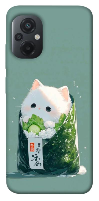 Чехол itsPrint Cat onigiri для Xiaomi Poco M5, еда, купить оптом с доставкой