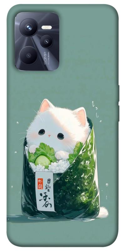 Чехол itsPrint Cat onigiri для Realme C35, еда, купить оптом с доставкой