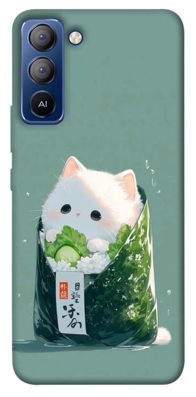Чехол itsPrint Cat onigiri для TECNO Pop 5 LTE, еда, купить оптом с доставкой