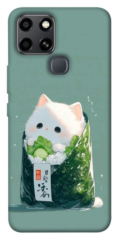 Чехол itsPrint Cat onigiri для Infinix Smart 6, еда, купить оптом с доставкой