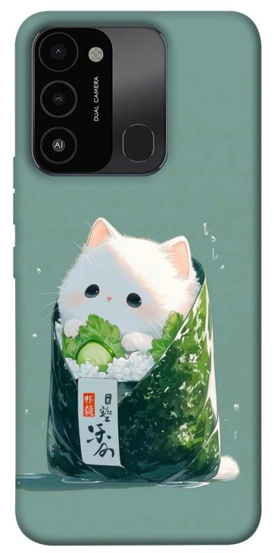 Чехол itsPrint Cat onigiri для Tecno Spark Go 2022 (KG5m), еда, купить оптом с доставкой