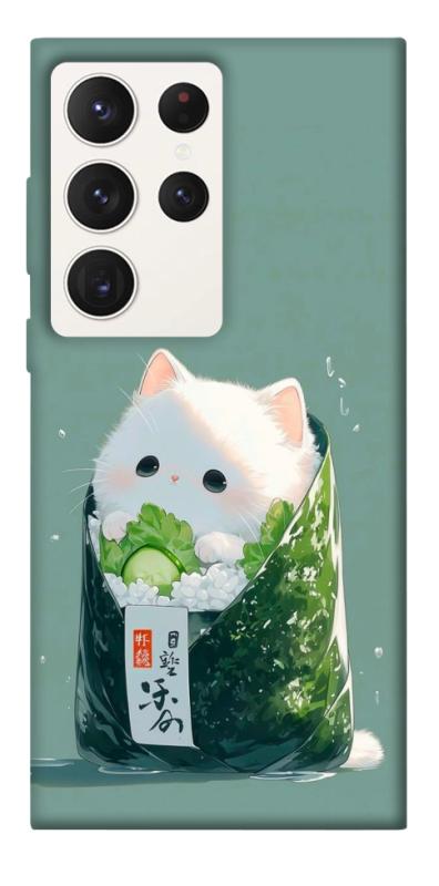 Чехол itsPrint Cat onigiri для Samsung Galaxy S23 Ultra, еда, купить оптом с доставкой