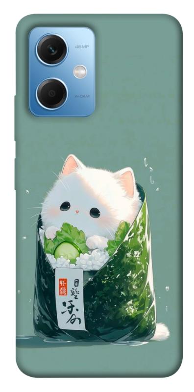 Чехол itsPrint Cat onigiri для Xiaomi Redmi Note 12 5G, еда, купить оптом с доставкой