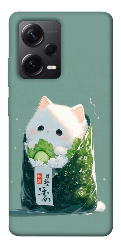 Чехол itsPrint Cat onigiri для Xiaomi Redmi Note 12 Pro+ 5G, еда, купить оптом с доставкой
