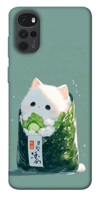 Чехол itsPrint Cat onigiri для Motorola Moto G22, еда, купить оптом с доставкой