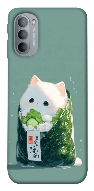 Чехол itsPrint Cat onigiri для Motorola Moto G31, еда, купить оптом с доставкой