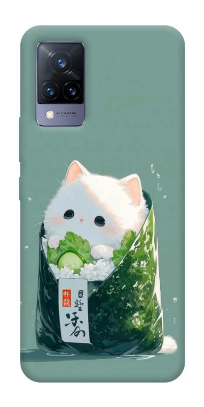 Чохол itsPrint Cat onigiri для Vivo V21, їжа, купити оптом з доставкою