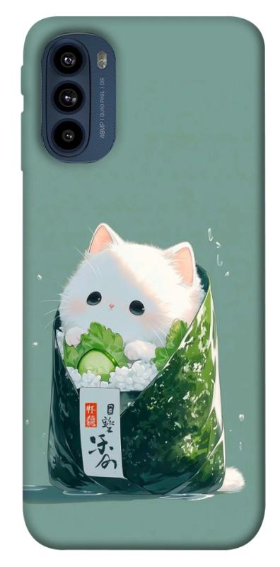 Чехол itsPrint Cat onigiri для Motorola Moto G41, еда, купить оптом с доставкой