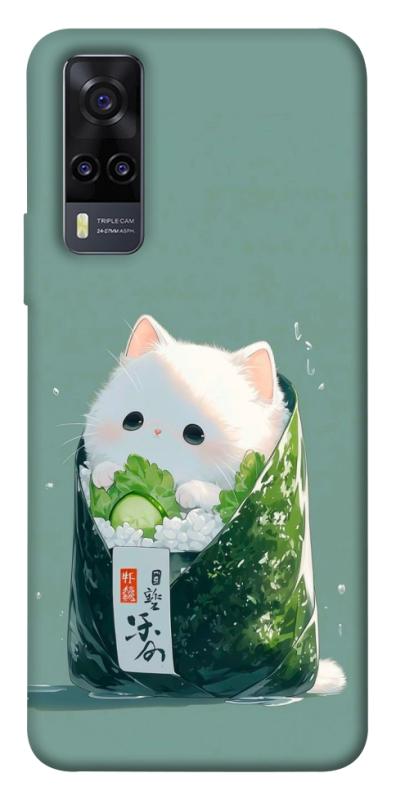 Чехол itsPrint Cat onigiri для Vivo Y31, еда, купить оптом с доставкой