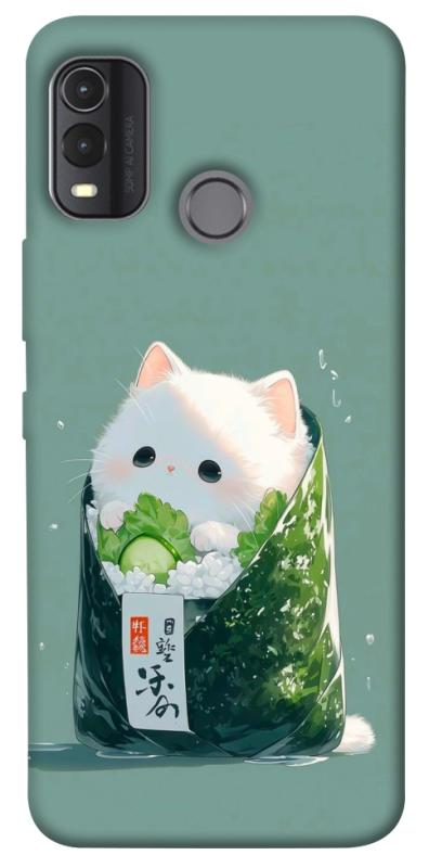 Чехол itsPrint Cat onigiri для Nokia G11 Plus, еда, купить оптом с доставкой