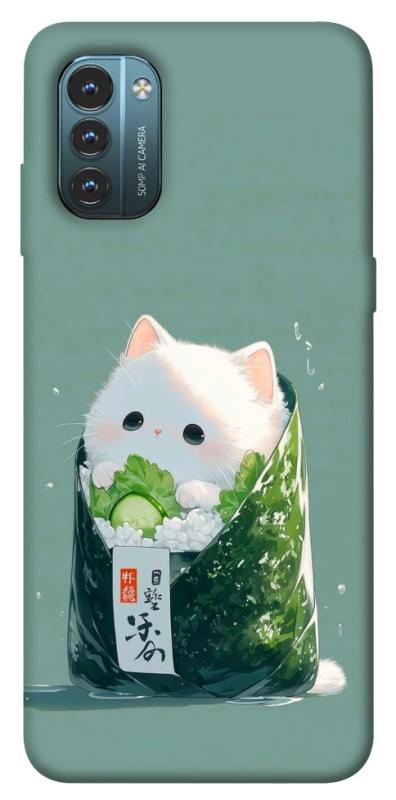 Чехол itsPrint Cat onigiri для Nokia G21, еда, купить оптом с доставкой