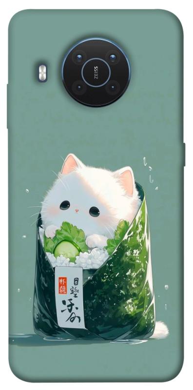 Чехол itsPrint Cat onigiri для Nokia X10 / X20, еда, купить оптом с доставкой