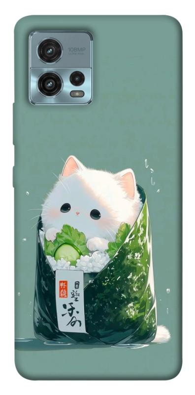 Чехол itsPrint Cat onigiri для Motorola Moto G72, еда, купить оптом с доставкой