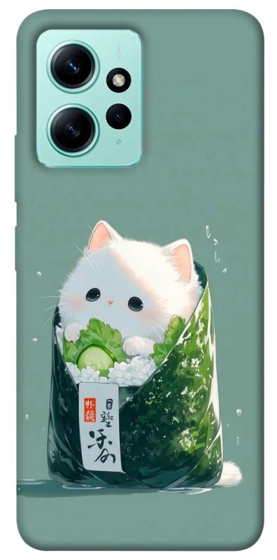 Чехол itsPrint Cat onigiri для Xiaomi Redmi Note 12 4G, еда, купить оптом с доставкой