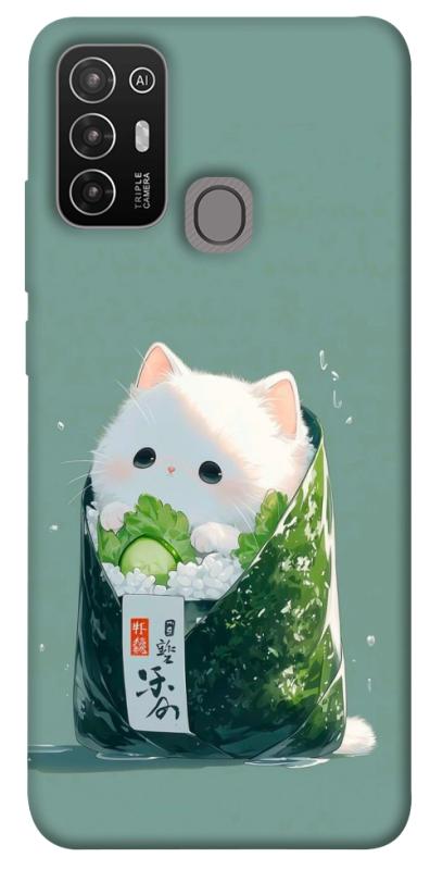 Чехол itsPrint Cat onigiri для ZTE Blade A52, еда, купить оптом с доставкой