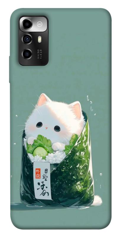 Чехол itsPrint Cat onigiri для ZTE Blade A72, еда, купить оптом с доставкой