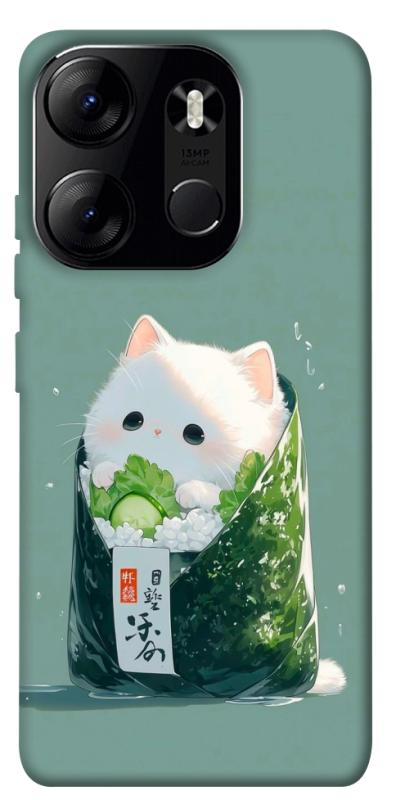 Чехол itsPrint Cat onigiri для Tecno Spark Go 2023, еда, купить оптом с доставкой