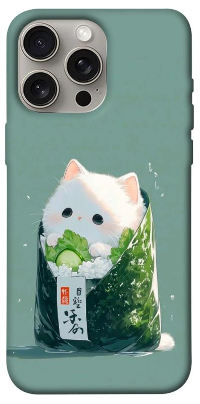 Чехол itsPrint Cat onigiri для Apple iPhone 15 Pro Max (6.7"), еда, купить оптом с доставкой