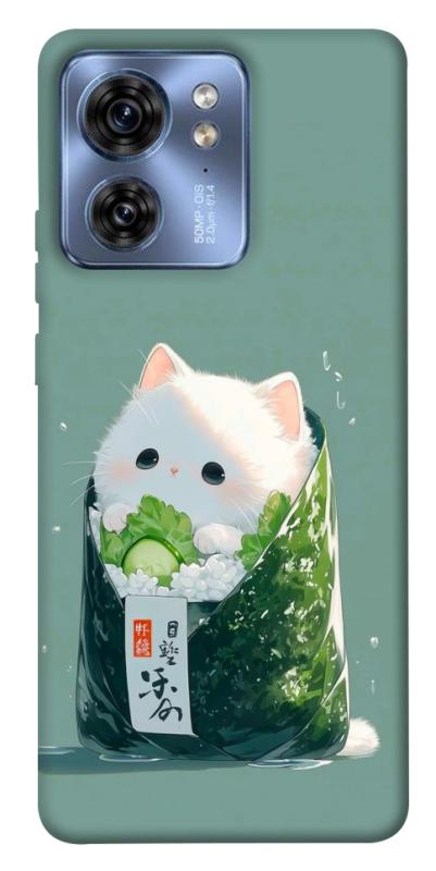 Чехол itsPrint Cat onigiri для Motorola Edge 40, еда, купить оптом с доставкой