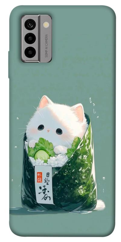 Чехол itsPrint Cat onigiri для Nokia G22, еда, купить оптом с доставкой