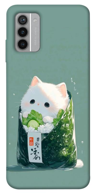 Чехол itsPrint Cat onigiri для Nokia G42, еда, купить оптом с доставкой