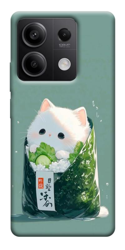 Чехол itsPrint Cat onigiri для Xiaomi Redmi Note 13 5G, еда, купить оптом с доставкой