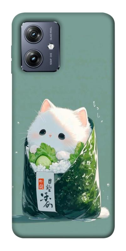 Чехол itsPrint Cat onigiri для Motorola Moto G54, еда, купить оптом с доставкой