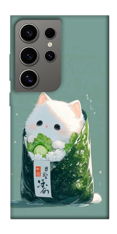 Чехол itsPrint Cat onigiri для Samsung Galaxy S24 Ultra, еда, купить оптом с доставкой