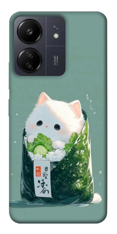 Чехол itsPrint Cat onigiri для Xiaomi Redmi 13C, еда, купить оптом с доставкой