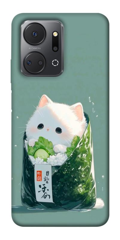 Чехол itsPrint Cat onigiri для Huawei Honor X7a, еда, купить оптом с доставкой
