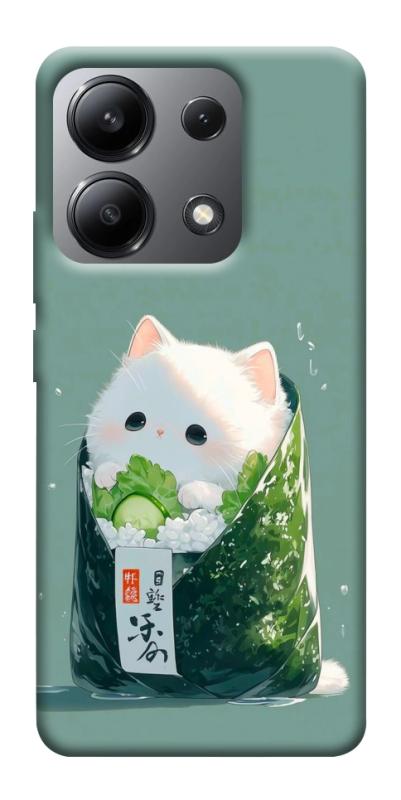 Чехол itsPrint Cat onigiri для Xiaomi Redmi Note 13 4G, еда, купить оптом с доставкой