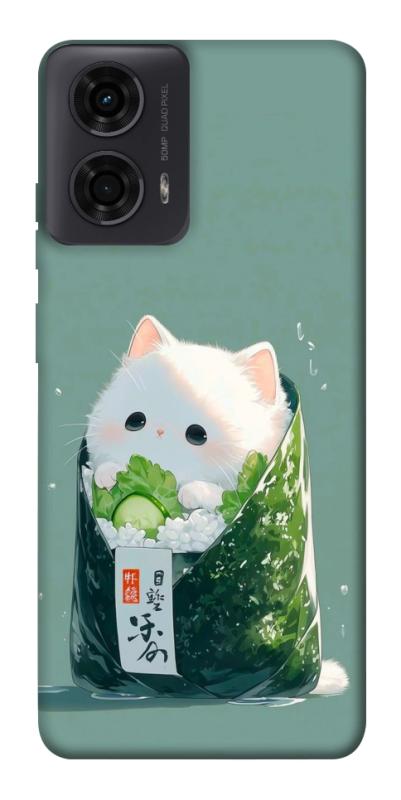 Чехол itsPrint Cat onigiri для Motorola Moto G24, еда, купить оптом с доставкой