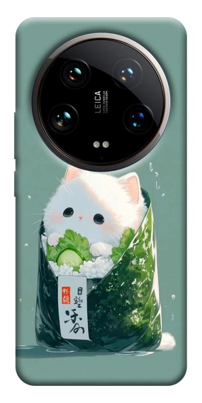 Чехол itsPrint Cat onigiri для Xiaomi 14 Ultra, еда, купить оптом с доставкой