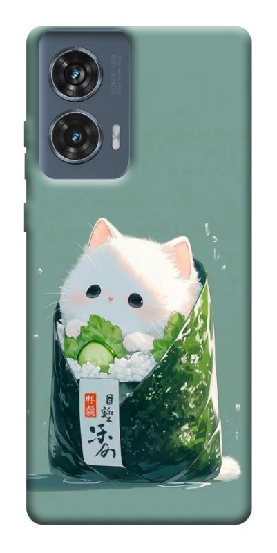 Чохол itsPrint Cat onigiri для Motorola Edge 50 Fusion, їжа, купити оптом з доставкою