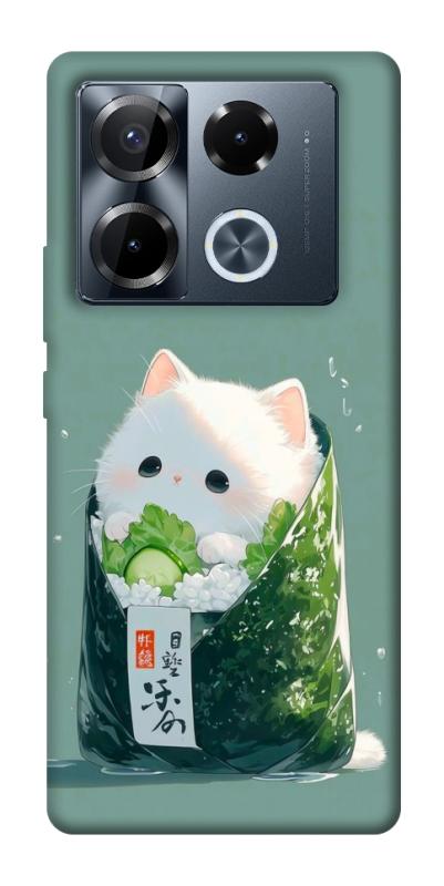 Чехол itsPrint Cat onigiri для Infinix Note 40 Pro 4G, еда, купить оптом с доставкой