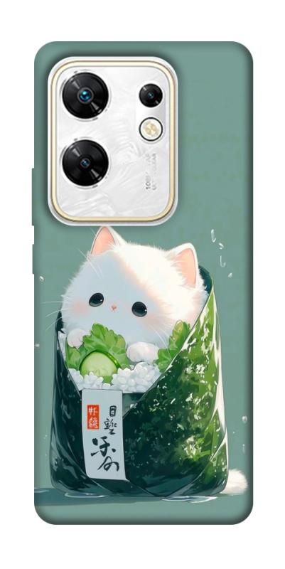 Чехол itsPrint Cat onigiri для Infinix Zero 30 4G, еда, купить оптом с доставкой
