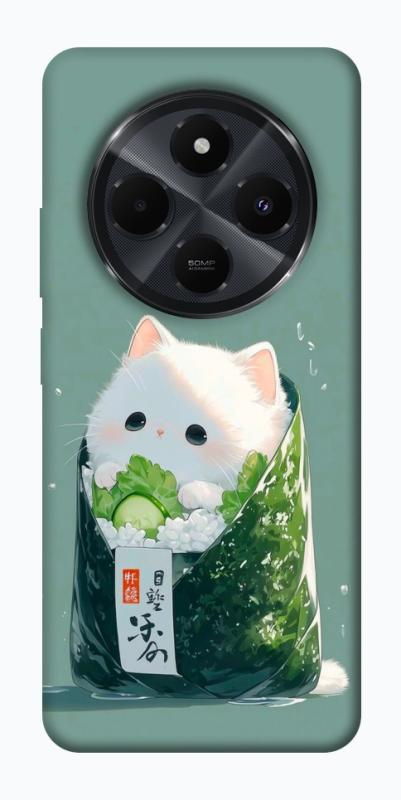 Чехол itsPrint Cat onigiri для Xiaomi Redmi 14C / Poco C75, еда, купить оптом с доставкой