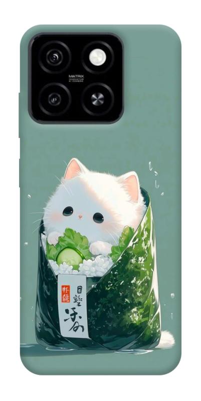 Чехол itsPrint Cat onigiri для ZTE Blade A55 4G, еда, купить оптом с доставкой