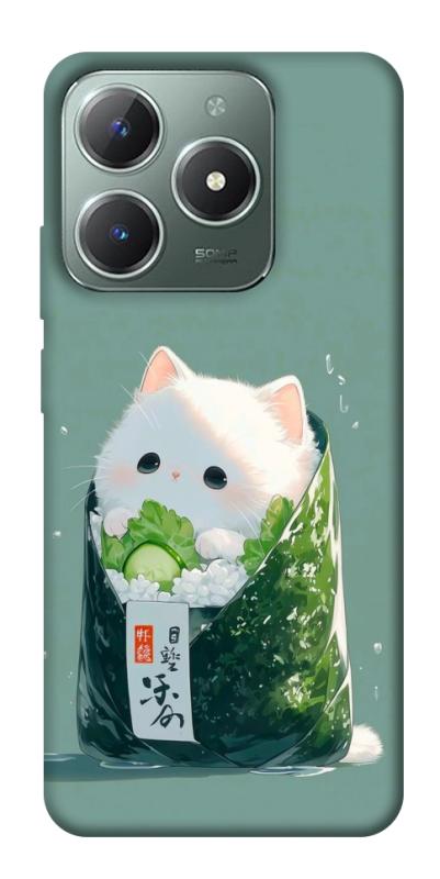 Чехол itsPrint Cat onigiri для Realme C61 4G, еда, купить оптом с доставкой