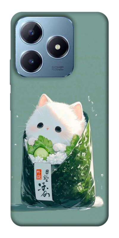 Чехол itsPrint Cat onigiri для Realme C63 4G, еда, купить оптом с доставкой