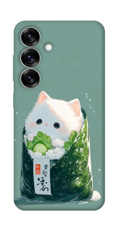 Чехол itsPrint Cat onigiri для Samsung Galaxy S25, еда, купить оптом с доставкой