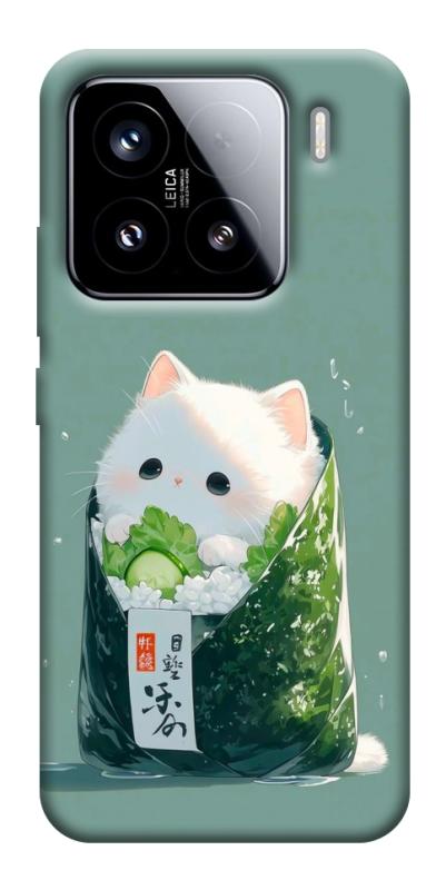 Чехол itsPrint Cat onigiri для Xiaomi 15, еда, купить оптом с доставкой