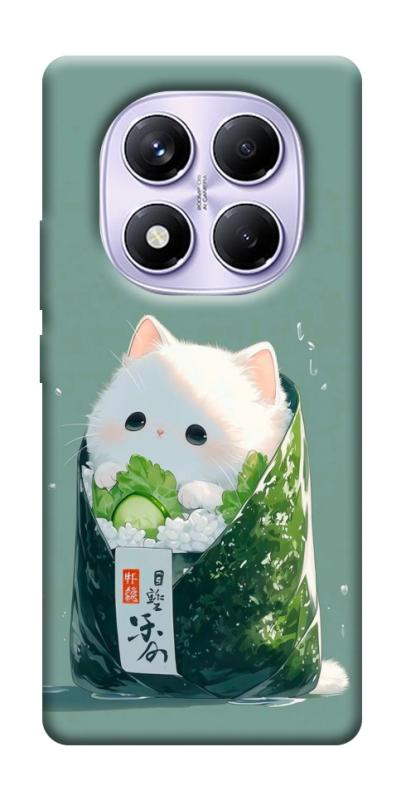 Чехол itsPrint Cat onigiri для Xiaomi Redmi Note 14 Pro 4G, еда, купить оптом с доставкой