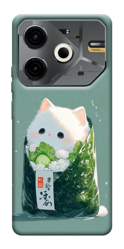 Чохол itsPrint Cat onigiri для TECNO Pova 6 Neo (LI6), їжа, купити оптом з доставкою
