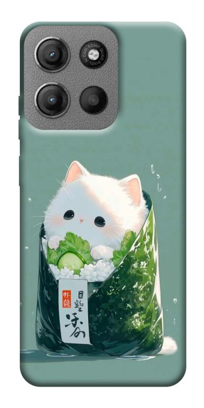 Чехол itsPrint Cat onigiri для Motorola Moto G15 4G, еда, купить оптом с доставкой