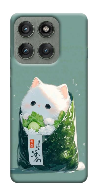 Чехол itsPrint Cat onigiri для Motorola Edge 60 Pro, еда, купить оптом с доставкой