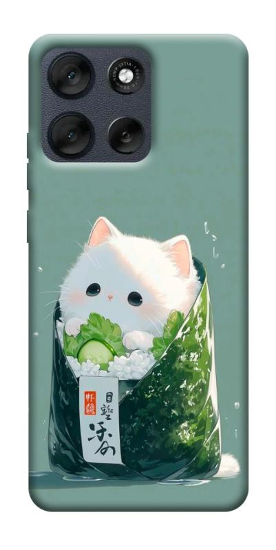 Чехол itsPrint Cat onigiri для Motorola Moto G56 5G, еда, купить оптом с доставкой